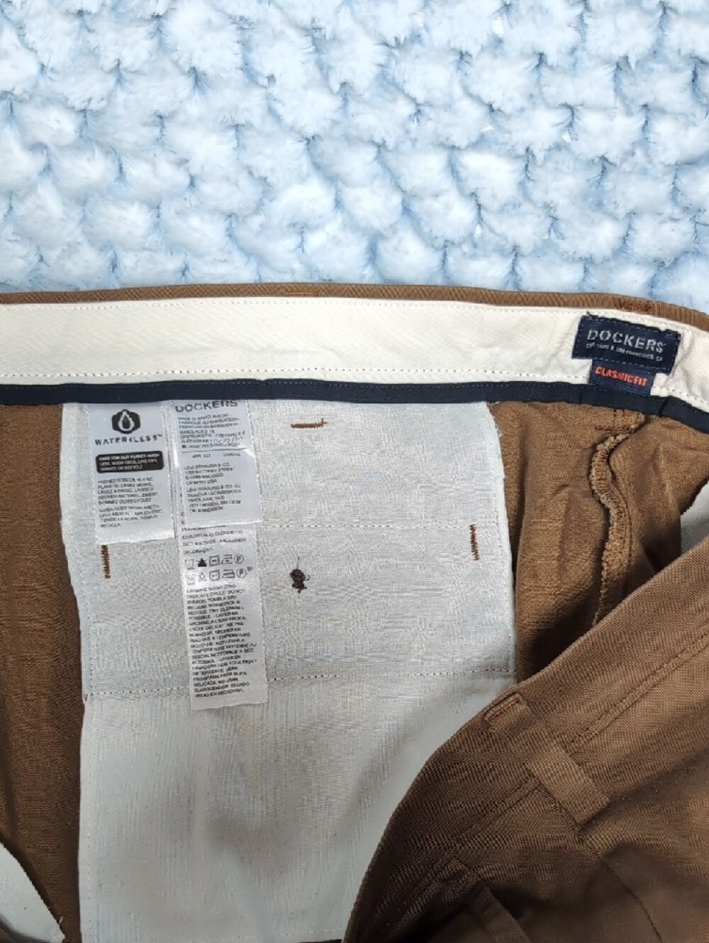 Dockers Men's Brown Dress Slacks (38/30) - Picture 2 of 3
